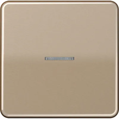 JUNG Wippe CD590KO5GB | Schalter/Taster Kontrollwippe | Lichtleiter | Aluminium eloxiert | gold-bronze | 67x67mm