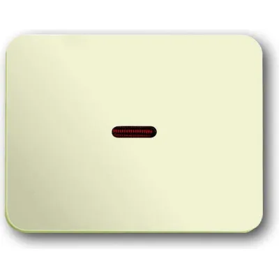 Busch-Jaeger Wippe 1789-22G | Kontrollwippe für Schalter | rote Kalotte | glänzend | Thermoplast | elfenbeinweiß