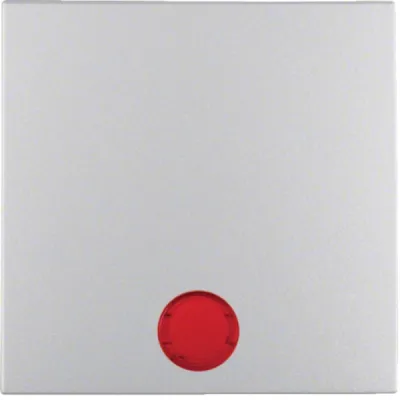 Berker Wippe 16211404 | Kontrollwippe für Schalter/Taster | 5 Symbole | B.7 Serie | Aluminium matt | IP20