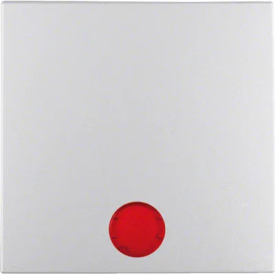 Berker Wippe 16211404 | Kontrollwippe für Schalter/Taster | 5 Symbole | B.7 Serie | Aluminium matt | IP20
