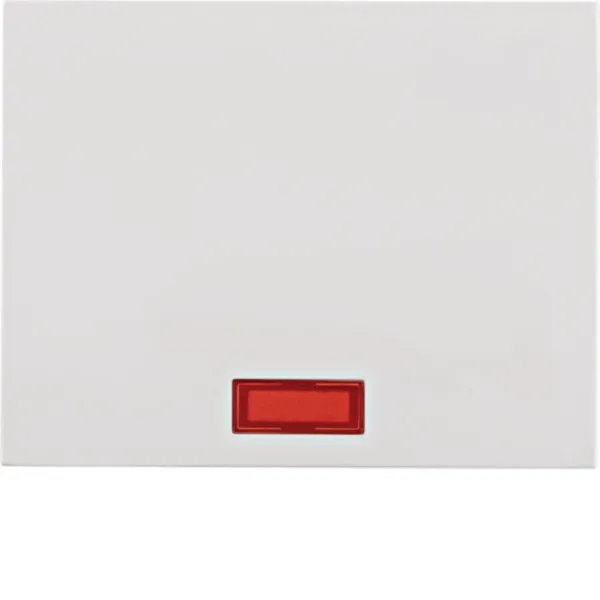 Berker Wippe 14157009 K.1 | Schalter/Taster | 5 austauschbare Linsen | Kunststoff Thermoplast | polarweiß glänzend