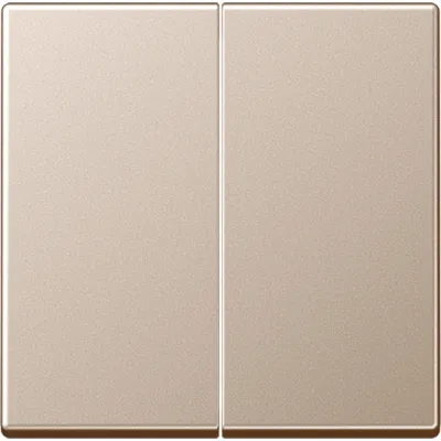 JUNG Wippe für Serienschalter A595CH | Doppelwippe | Duroplast glänzend | IP44 | champagner | für Bussystem