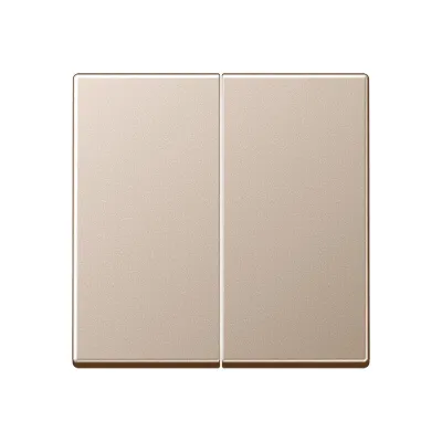 JUNG Wippe für Serienschalter A595CH | Doppelwippe | Duroplast glänzend | IP44 | champagner | für Bussystem
