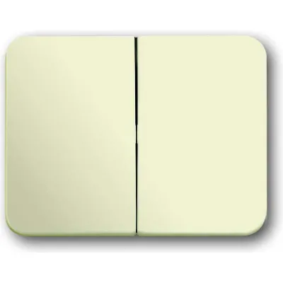 Busch-Jaeger Wippe Serien 1785-22G | Doppelwippe für Wechselschalter | Kunststoff glänzend | elfenbeinweiß