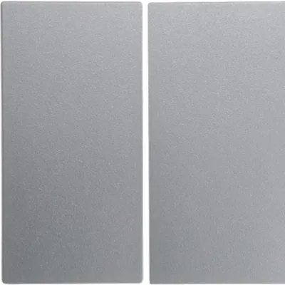 Berker Wippe 2fach 16231404 | Serienschalter | B.7 Serie | Kunststoff matt | Aluminium | RAL 9006