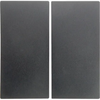 Berker Wippe 2-fach | Serienschalter/Taster | B.1 B.3 B.7 | Kunststoff anthrazit matt | Klemmbefestigung
