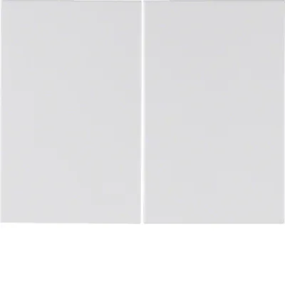 Berker Wippe 14357009 K.1 | 2-fach Serienschalter/Taster | polarweiß glänzend | Thermoplast | ohne Aufdruck | IP20