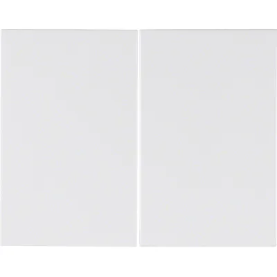 Berker Wippe 14357009 K.1 | 2-fach Serienschalter/Taster | polarweiß glänzend | Thermoplast | ohne Aufdruck | IP20