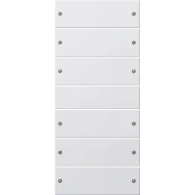 GIRA Wippenset 6-fach 218603 | System 55 | KNX | Kunststoff | reinweiß glänzend | RAL 9010
