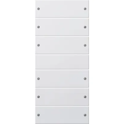 GIRA Wippenset 6-fach 218603 | System 55 | KNX | Kunststoff | reinweiß glänzend | RAL 9010