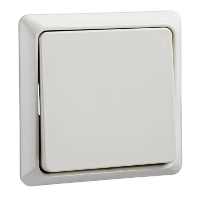 ELSO Wechselschalter 241600 | Universalschalter Unterputz IP20 | 10A 250V | Wippe | Thermoplast perlweiß