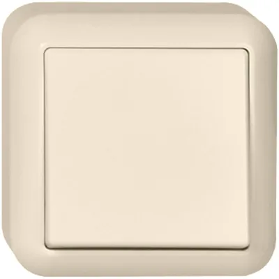 ELSO Taster Aufputz 382104 | Wipptaster 1 Schließer | 10A 250V | IP20 | Thermoplast glänzend | reinweiß RAL 9010