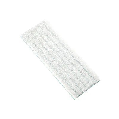 Leifheit Wischpad Picobello M Cotton Plus 56623 | Ersatzbezug 33 cm | waschbar | Stein- & Fliesenböden | Weiß-Türkis