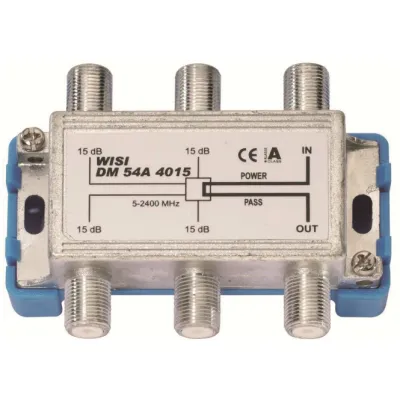 WISI Abzweiger DM54A 4015 | 4-fach | SAT & Kabel | 5–2400 MHz | 15 dB Abzweig | F-Connector | Klasse A