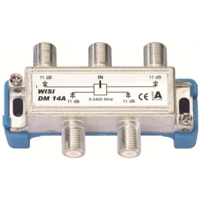 Wisi DM14A Verteiler 4fach 5-2400MHz 11dB