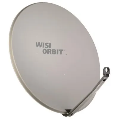 WISI Sat-Offsetantenne OA10A 75675 | Satellitenschüssel 100cm Aluminium | 40mm LNB-Halter | Komplettset | lichtgrau
