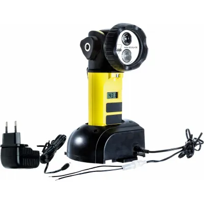 AccuLux Taschenlampe HL 35 EX HIGH POWER Set 458691 | ATEX EX-Zonen geeignet | 450 Lumen | Akku | IP67 | gelb/schwarz