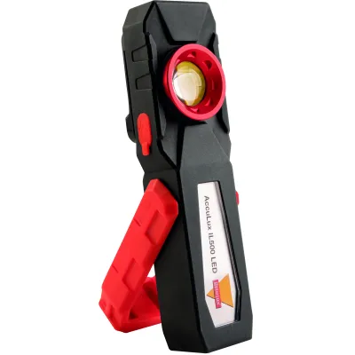 AccuLux LED Inspektionsleuchte IL500 491090 | 500 Lumen | Akku wiederaufladbar | 4 Lichtmodi | IP54 | Magnet