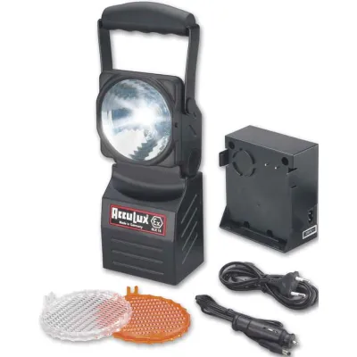 AccuLux EX SLE 15 Handscheinwerfer Set | ex-geschützt | Xenon | 200 m Reichweite | IP64 | aufladbar | Notlicht | schwarz