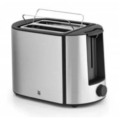 WMF Toaster Bueno Pro 0414130011 | 2-Scheiben | Edelstahl matt | 870 W | Brötchenaufsatz | Krümelschublade