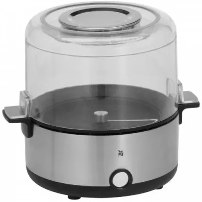 WMF Popcorn Maker KÜCHENminis 415470011 | Popcornautomat Edelstahl matt | 2,2l | Antihaft | Servierschale | Silber
