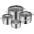 Bild: WMF Topf-Set Astoria 0780546040 | 4-teilig | Edelstahl 18/10 | Induktion | Glasdeckel | spülmaschinengeeignet