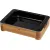 Bild: WMF Auflaufform Fusiontec 36x26x8 cm | High-Tech Keramik | Holz-Servierrahmen | backofenfest bis 450°C | natur/schwarz