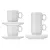 Bild: WMF Barista Café Crème Tassen Set 4-teilig | 0695929440 | Porzellan | stapelbar | spülmaschinengeeignet | Weiß