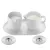 Bild: WMF Barista Zucker & Milch-Set 0695899440 | Porzellan mit Cromargan Edelstahl-Deckel | spülmaschinengeeignet | Weiß