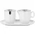 Bild: WMF Barista Zucker & Milch-Set 0695899440 | Porzellan mit Cromargan Edelstahl-Deckel | spülmaschinengeeignet | Weiß
