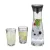 Bild: WMF Wasserkaraffe Basic Set 0617709994 | 1L Glaskaraffe mit CloseUp-Verschluss & 2 Gläser | Glas/Edelstahl | Transparent