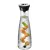 Bild: WMF Wasserkaraffe Basic 1L | Glaskaraffe mit 2 Fruchtspießen | CloseUp-Verschluss | Edelstahl | schwarz/transparent