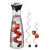 Bild: WMF Wasserkaraffe Basic 1L | Glaskaraffe mit 2 Fruchtspießen | CloseUp-Verschluss | Edelstahl | schwarz/transparent