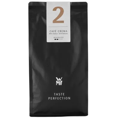 WMF Kaffee Bohnen Café Crema 2 Premium Classic 500g | 80% Arabica 20% Robusta | vollmundig säurearm | schwarz