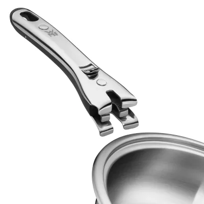 WMF Bratpfanne Click&Serve 0773246820 | 24 cm | abnehmbarer Griff | Induktion geeignet | Cromargan Edelstahl | edelstahl