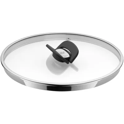 WMF Glasdeckel Click&Serve 16 cm 0787166820 | hitzebeständig | stapelbar | spülmaschinengeeignet | Edelstahl