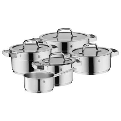 WMF Topf-Set Compact Cuisine 5-teilig | Edelstahl 18/10 | stapelbar | Induktion | spülmaschinengeeignet
