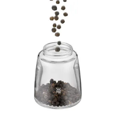 WMF Gewürzmühlen-Set De Luxe 0668019990 | Salz- & Pfeffermühle | Keramikmahlwerk | 2-teilig | Kupfer | Glas | 14 cm