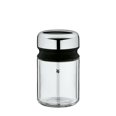 WMF Depot Feinstreuer 0661546040 | Puderzuckerstreuer 100ml | Edelstahlsieb | Glas Edelstahl | spülmaschinengeeignet