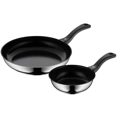WMF Bratpfannen-Set Devil 2-teilig 18 cm + 28 cm 0738629999 | Keramische Antihaftversiegelung | Induktion | Edelstahl