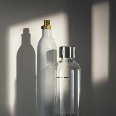 WMF Wassersprudler Element One 0608126040 | 3 Sprudelgrade | Edelstahl | elegantes Design | CO2-Zylinder kompatibel