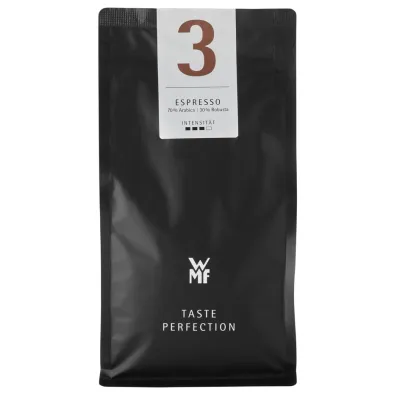 WMF Espresso 3 Premium Mild 500g Bohnen | 70% Arabica 30% Robusta | mild säurearm | goldene Crema | Karamell Haselnuss