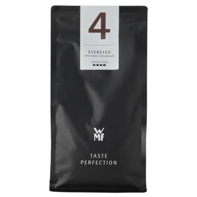 WMF Espresso Bohnen Espresso 4 Premium Intense 500g | 50% Arabica 50% Robusta | kräftig | Schokoladennote | schwarz