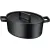 Bild: WMF Bräter oval Flavour 0555334290 | Gusseisen Bräter 33x26 cm | ideal zum Schmoren & Backen | schwarz