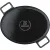 Bild: WMF Bräter oval Flavour 0555334290 | Gusseisen Bräter 33x26 cm | ideal zum Schmoren & Backen | schwarz