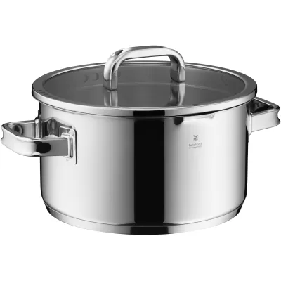 WMF Kochtopf Function 4 Advanced 24 cm | Edelstahl | Glasdeckel | Induktion | Cromargan® | spülmaschinenfest