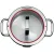 Bild: WMF Fleischtopf Function 4 | 20 cm | 3,4l | Edelstahl poliert | Induktion | Glasdeckel 4 Abgießfunktionen | Rot