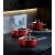 Bild: WMF Fusiontec Compact Bratentopf mit Glasdeckel, 18 cm, Red