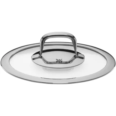 WMF Glasdeckel Fusiontec Compact 18 cm | hitzebeständig bis 180°C | Glas/Edelstahl | spülmaschinengeeignet