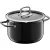 Bild: WMF Kochtopf Fusiontec Compact 0516125290 | Topf mit Glasdeckel 22 cm | Induktion geeignet | stapelbar | schwarz